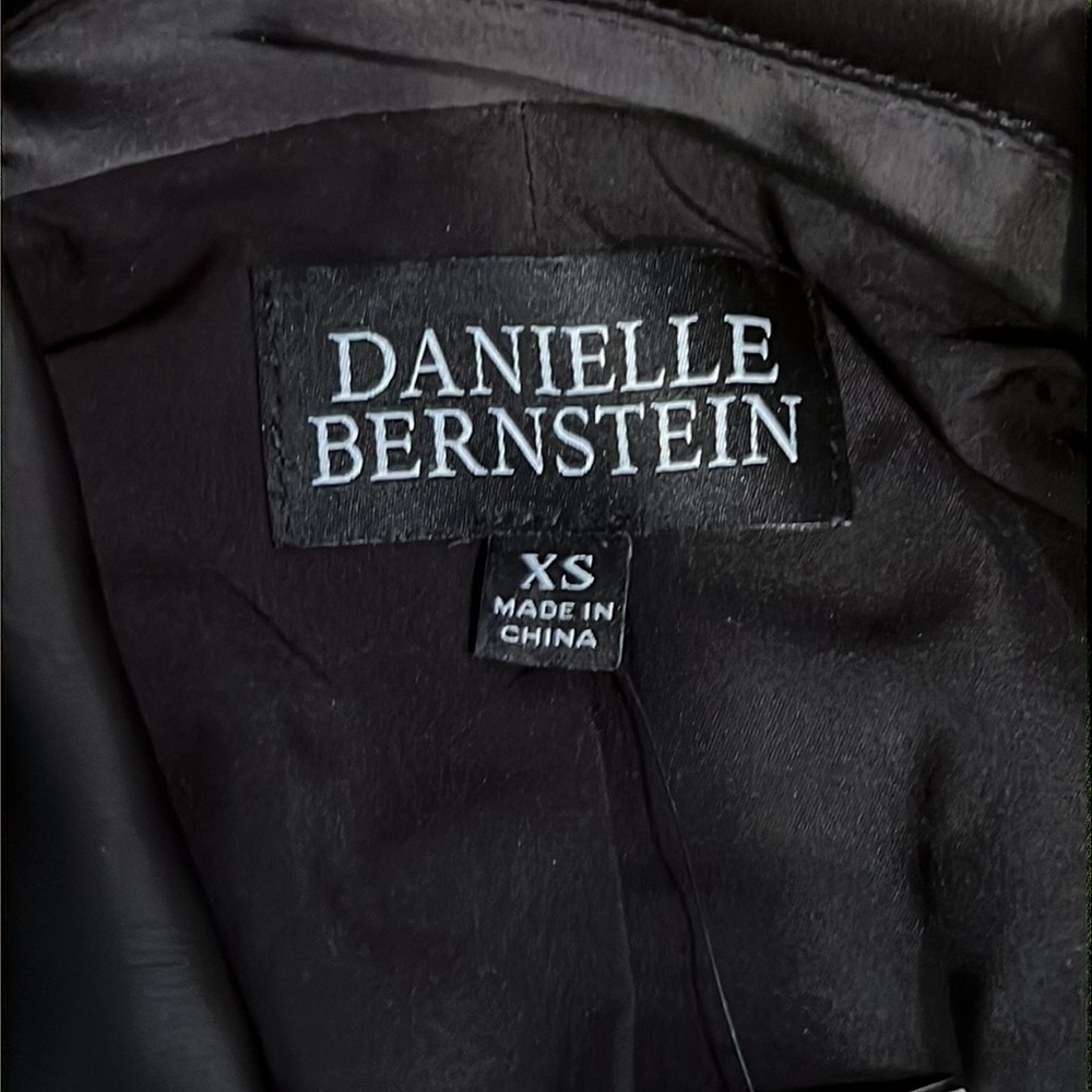 Danielle Bernstein We Wore What Womens Satin Embellished One-Button Blazer XS - Picture 7 of 9